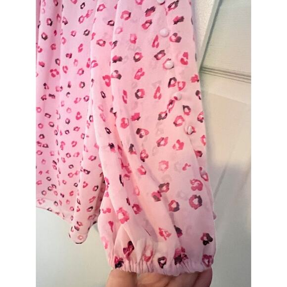 Cato - Sheer Pink Leopard Print Blouse (Size 18/20) - Picture 4 of 6